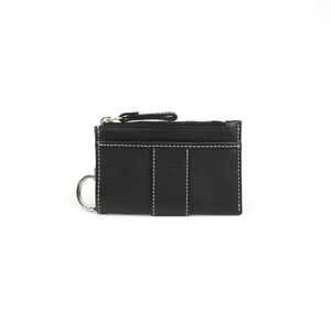 Coach Black Leatherware Mini Skinny Card Case